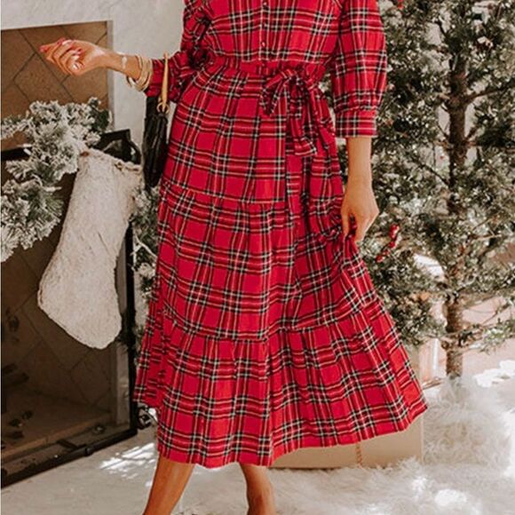 Ted Tartan Print Christmas Dress - Picture 4 of 5